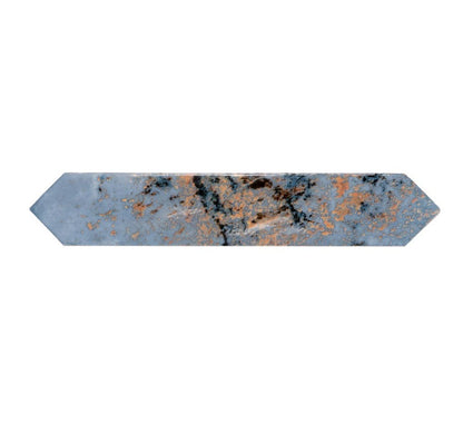 Blue 2x10 Glossy Picket Ceramic Tile (23 pack, 2.37 sq ft/case) - Sample