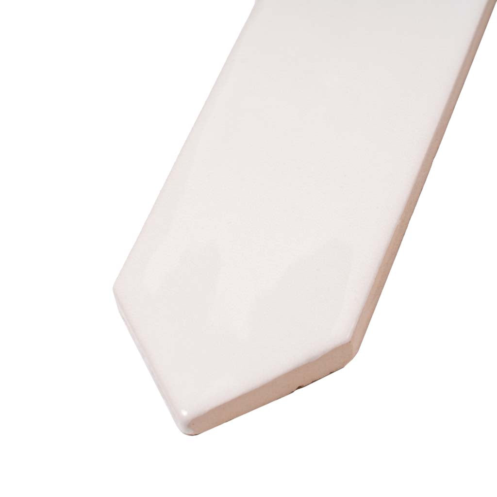 Cotton White 2x10 Glossy Picket Ceramic Tile (23 pack, 2.37 sq ft/case)