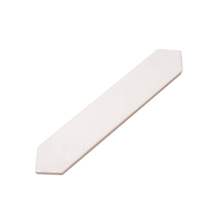 Cotton White 2x10 Glossy Picket Ceramic Tile (23 pack, 2.37 sq ft/case) - Sample