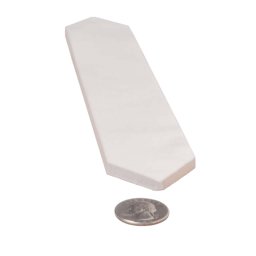 Cotton White 2x10 Matte Picket Ceramic Tile (23 pack, 2.37 sq ft/case)