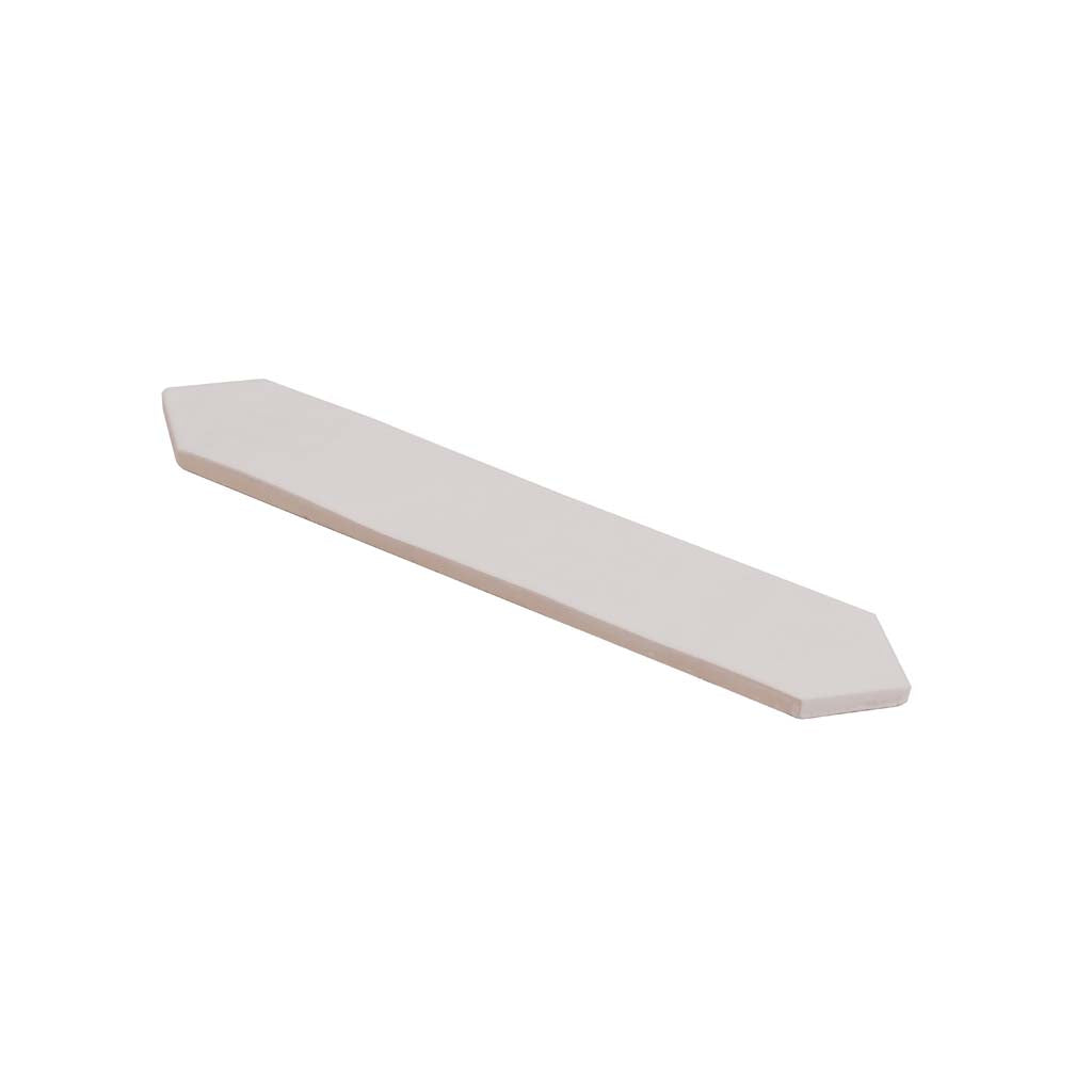 Cotton White 2x10 Matte Picket Ceramic Tile (23 pack, 2.37 sq ft/case) - Sample