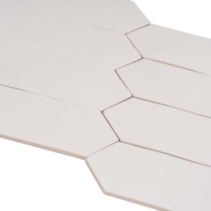 Cotton White 2x10 Matte Picket Ceramic Tile (23 pack, 2.37 sq ft/case)