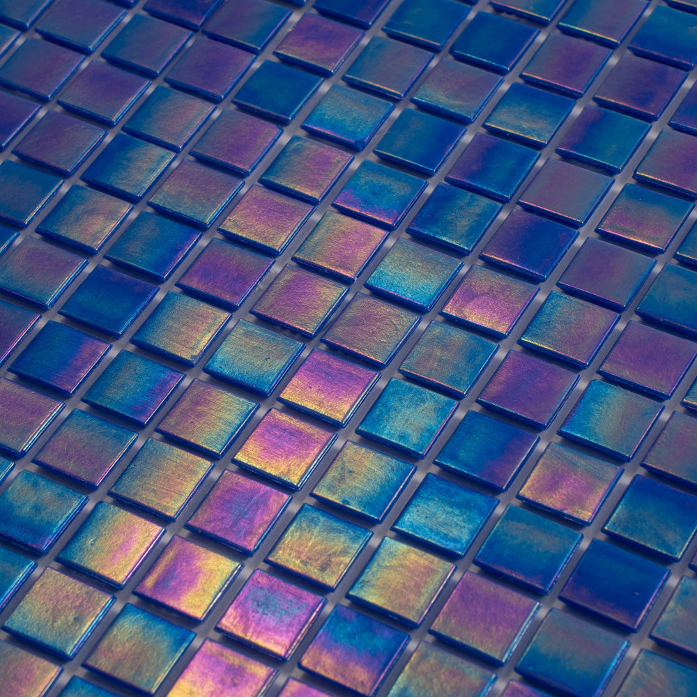 Royal Blue 12x12 Uniform Square Glossy Glass Mosaic Tile (20 pack, 20 sq ft/case) - Sample
