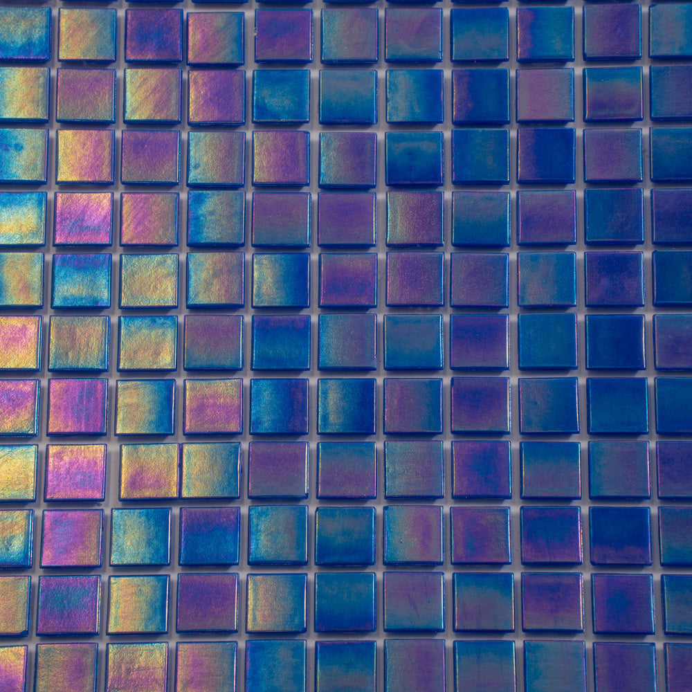 Royal Blue 12x12 Uniform Square Glossy Glass Mosaic Tile (20 pack, 20 sq ft/case) - Sample