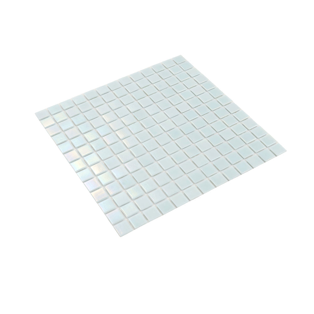 Stone Blue 12x12 Glossy Uniform Square Glass Mosaic Tile (20 pack, 20 sq ft/case)