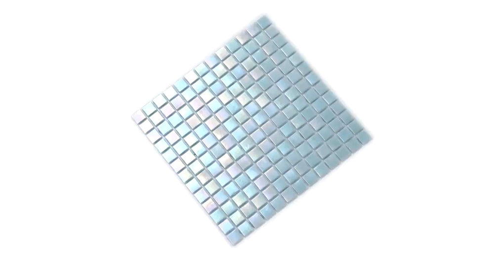Stone Blue 12x12 Glossy Uniform Square Glass Mosaic Tile (20 pack, 20 sq ft/case) - Sample