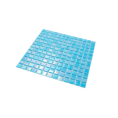 Turquoise Blue 12x12 Glossy Uniform Square Glass Mosaic Tile (20 pack, 20 sq ft/case)
