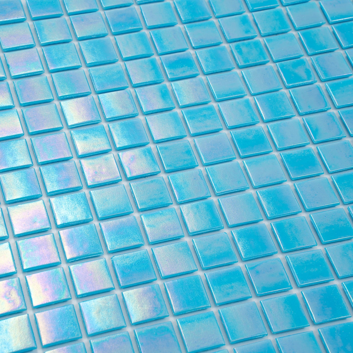 Turquoise Blue 12x12 Glossy Uniform Square Glass Mosaic Tile (20 pack, 20 sq ft/case)