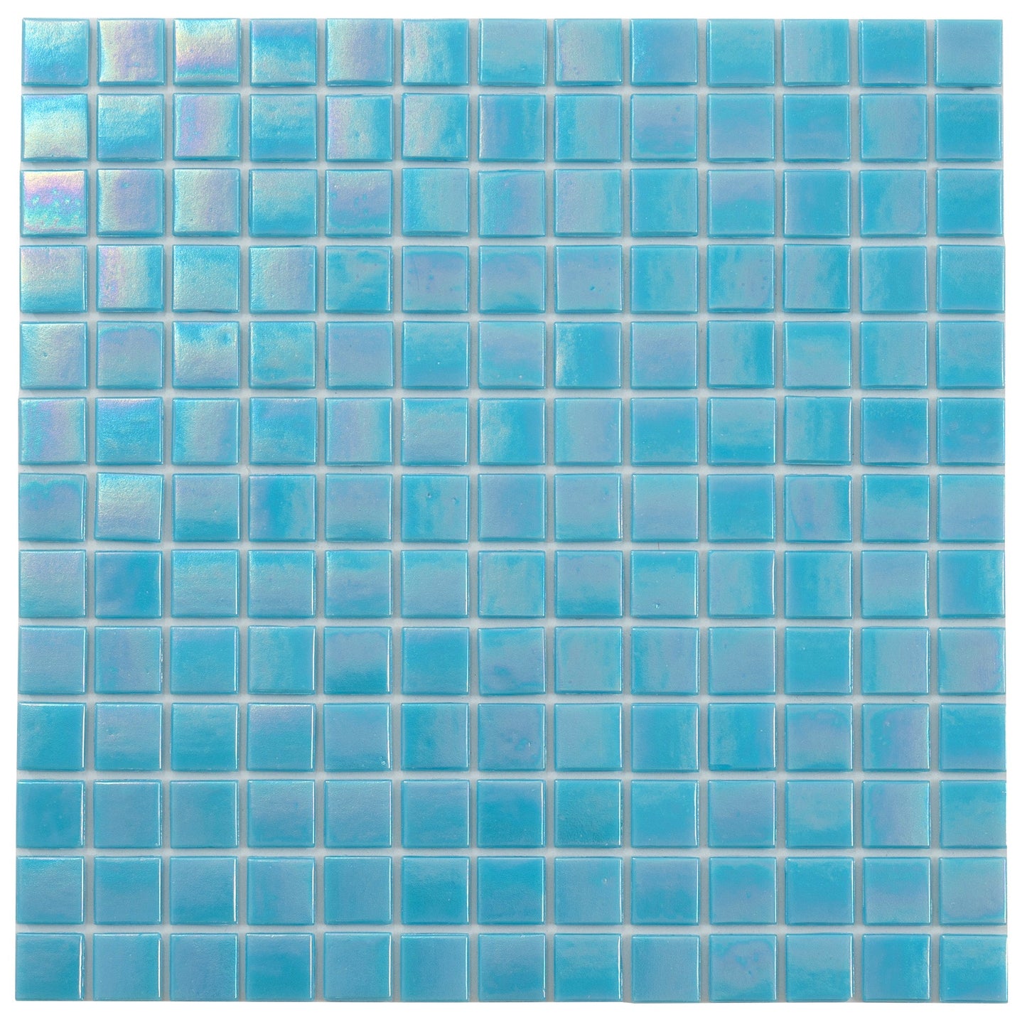 Turquoise Blue 12x12 Glossy Uniform Square Glass Mosaic Tile (20 pack, 20 sq ft/case)
