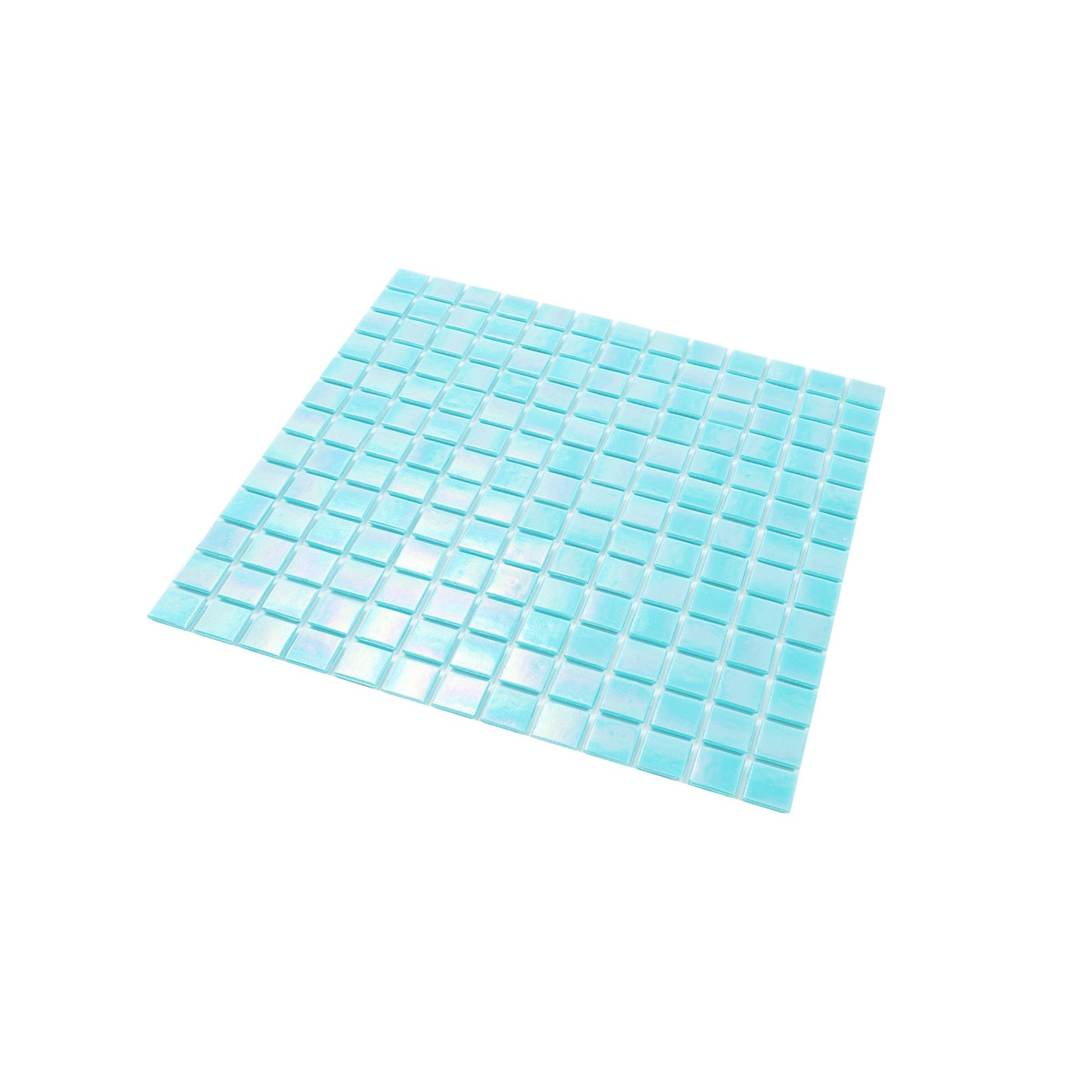 Sky Blue 12x12 Glossy Glass Uniform Square Mosaic Tile (20 pack, 20 sq ft/case)