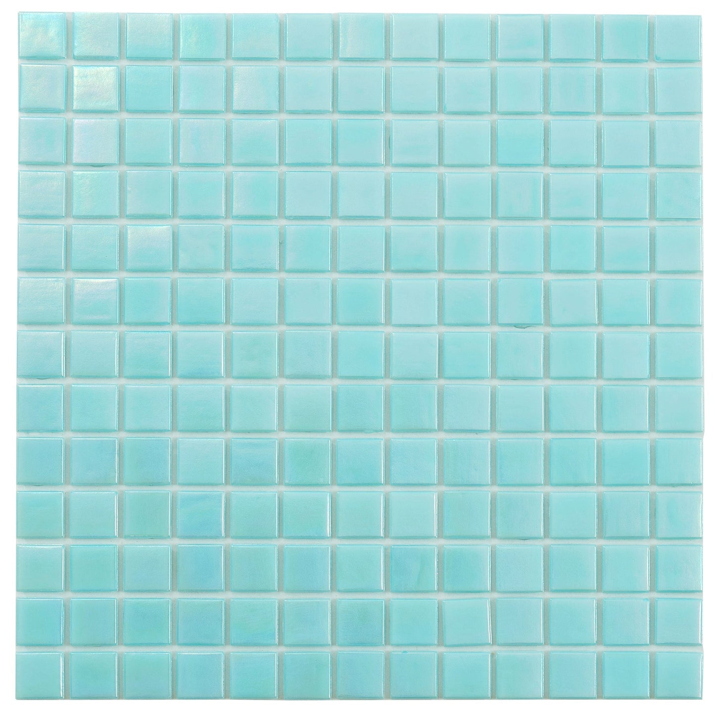 Sky Blue 12x12 Glossy Glass Uniform Square Mosaic Tile (20 pack, 20 sq ft/case) - Sample