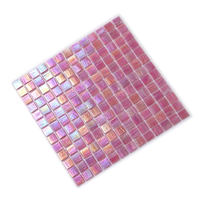 Punch Pink 12x12 Glossy Uniform Square Glass Mosaic Tile (20 pack, 20 sq ft/case)