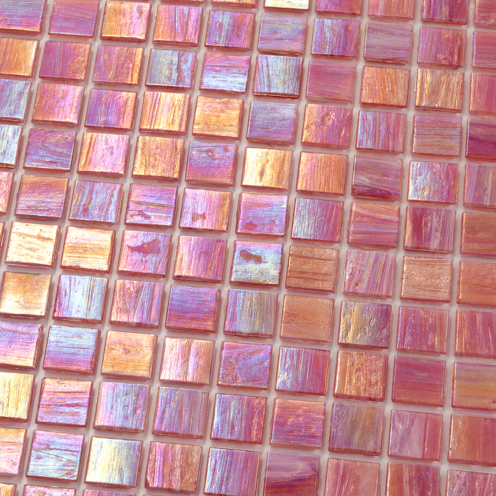 Punch Pink 12x12 Glossy Uniform Square Glass Mosaic Tile (20 pack, 20 sq ft/case)