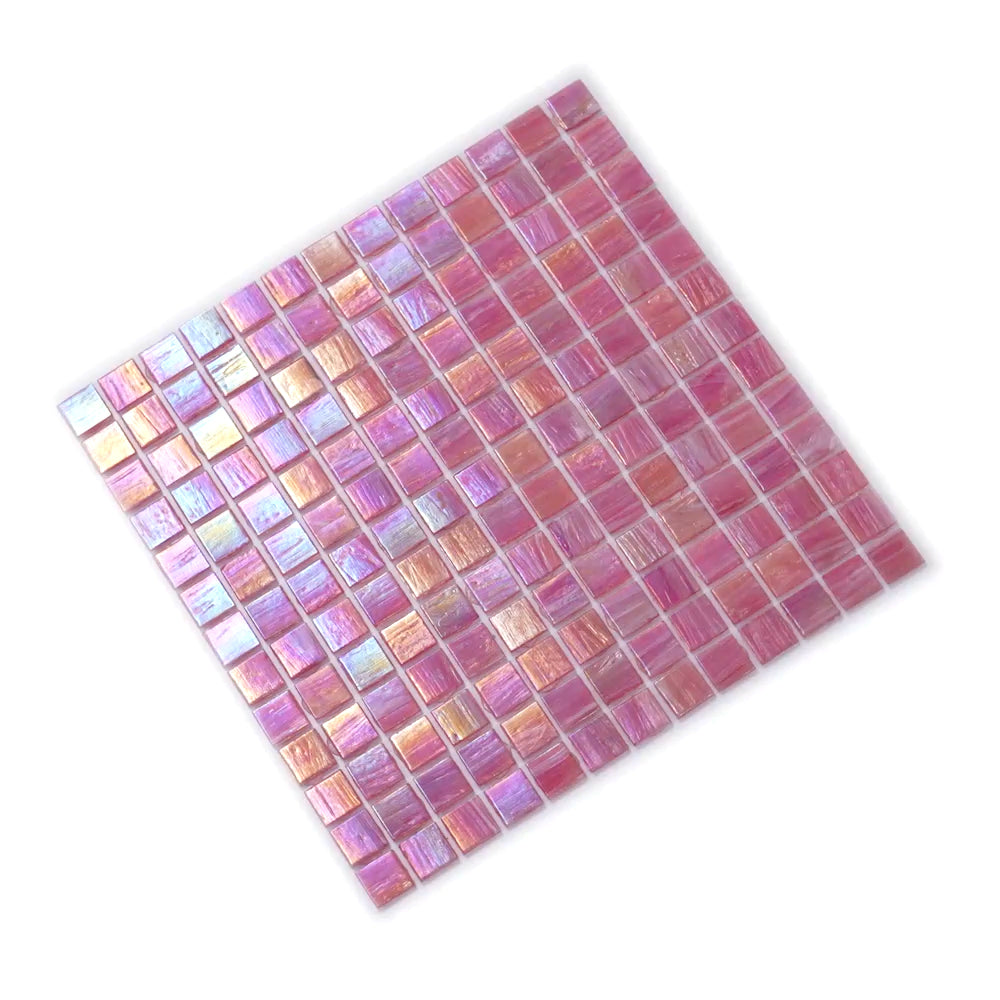 Punch Pink 12x12 Glossy Uniform Square Glass Mosaic Tile (20 pack, 20 sq ft/case) - Sample