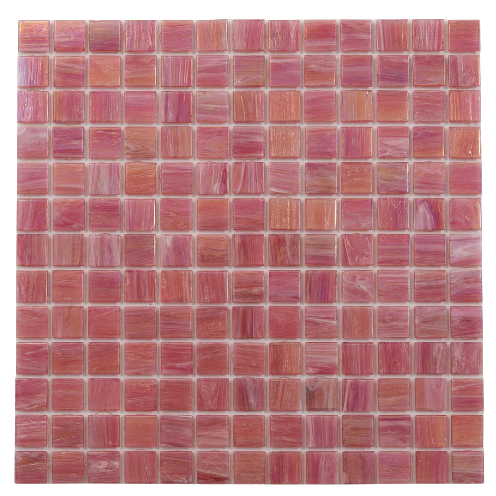 Punch Pink 12x12 Glossy Uniform Square Glass Mosaic Tile (20 pack, 20 sq ft/case) - Sample