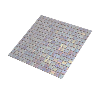 Pearlescent Pink 12x12 Glossy Uniform Square Glass Mosaic Tile (20 pack, 20 sq ft/case) - Sample