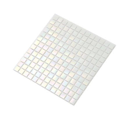 Cotton White 12x12 Uniform Square Glossy Glass Mosaic Tile (20 pack, 20 sq ft/case)