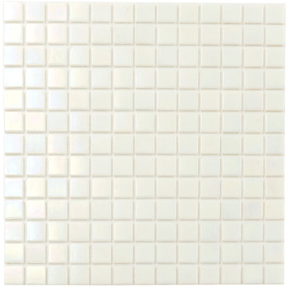 Cotton White 12x12 Uniform Square Glossy Glass Mosaic Tile (20 pack, 20 sq ft/case)