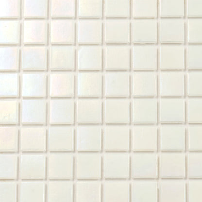 Cotton White 12x12 Uniform Square Glossy Glass Mosaic Tile (20 pack, 20 sq ft/case)