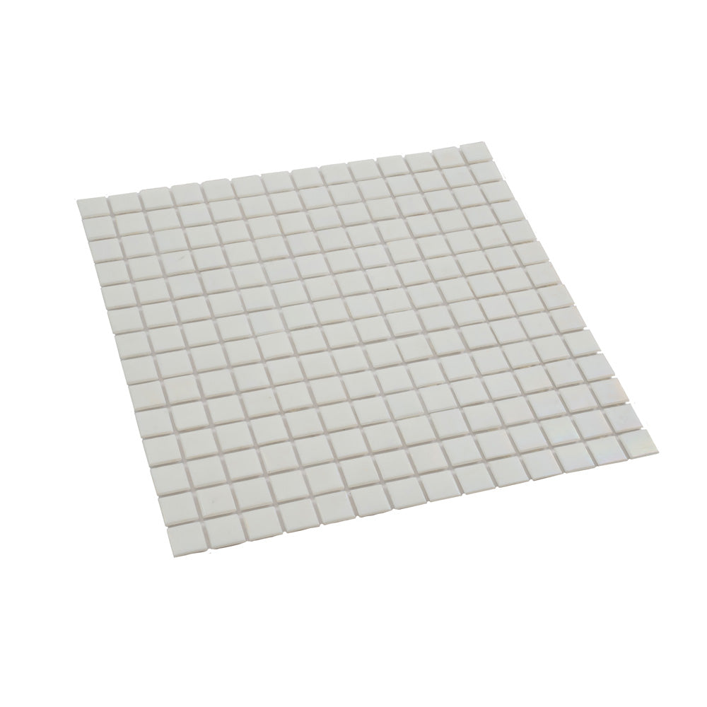 White 12x12 Glossy Uniform Square Glass Mosaic Tile (20 pack, 20 sq ft/case)
