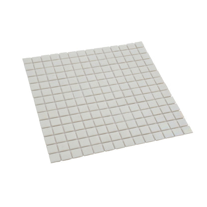 White 12x12 Glossy Uniform Square Glass Mosaic Tile (20 pack, 20 sq ft/case)