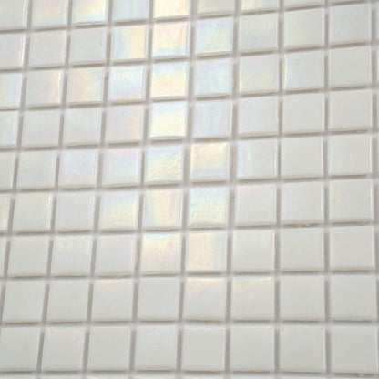 White 12x12 Glossy Uniform Square Glass Mosaic Tile (20 pack, 20 sq ft/case)