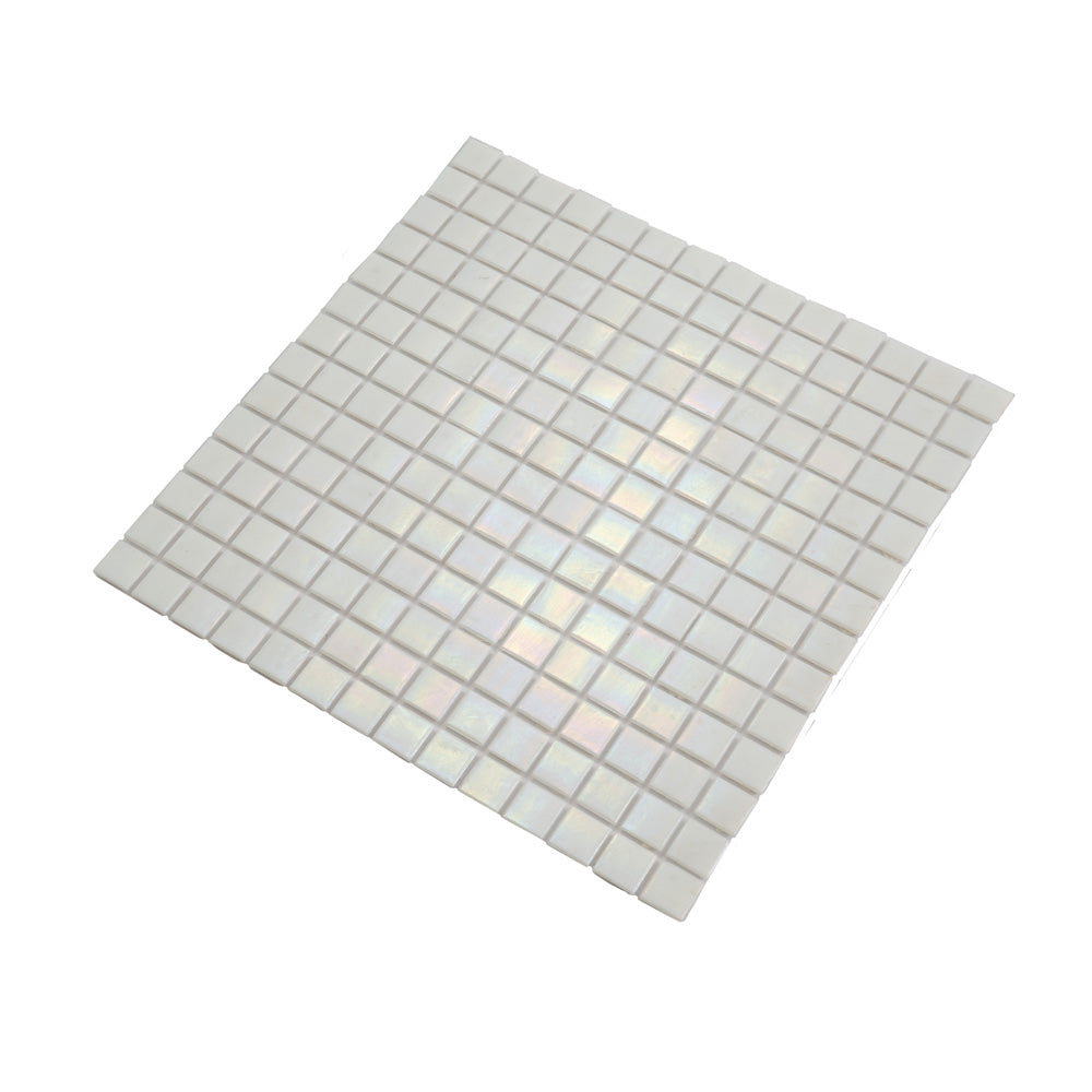 White 12x12 Glossy Uniform Square Glass Mosaic Tile (20 pack, 20 sq ft/case)