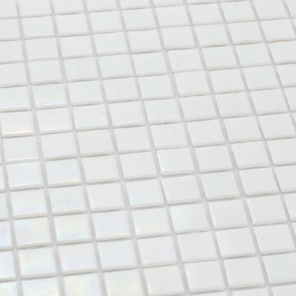 White 12x12 Glossy Uniform Square Glass Mosaic Tile (20 pack, 20 sq ft/case)