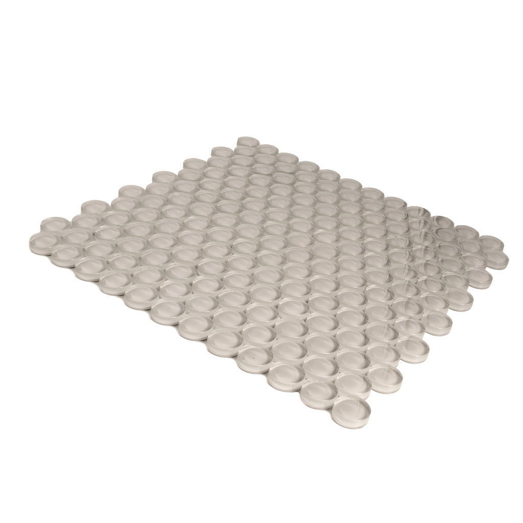 Beige 12x12 Glossy Penny Round Glass Mosaic Tile (5 pack, 5 sq ft/case)