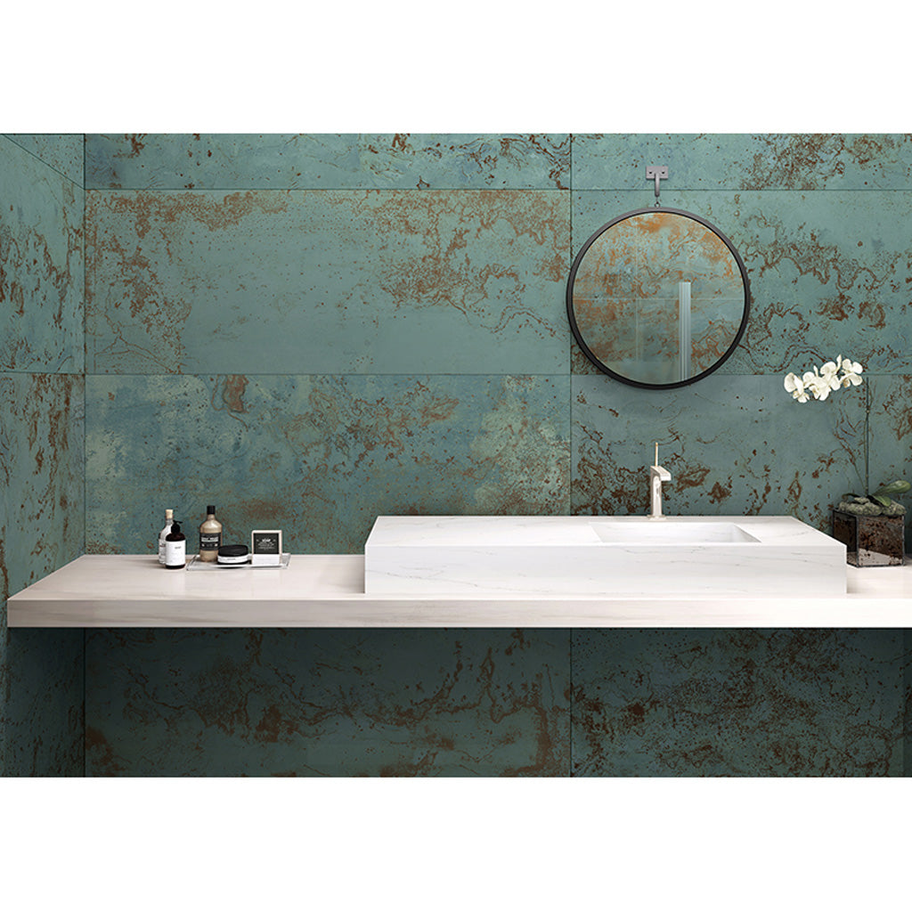 Viridian Green 18x48 Matte Ceramic Large Format Tile (4 pack, 22.98 sq ft/case)