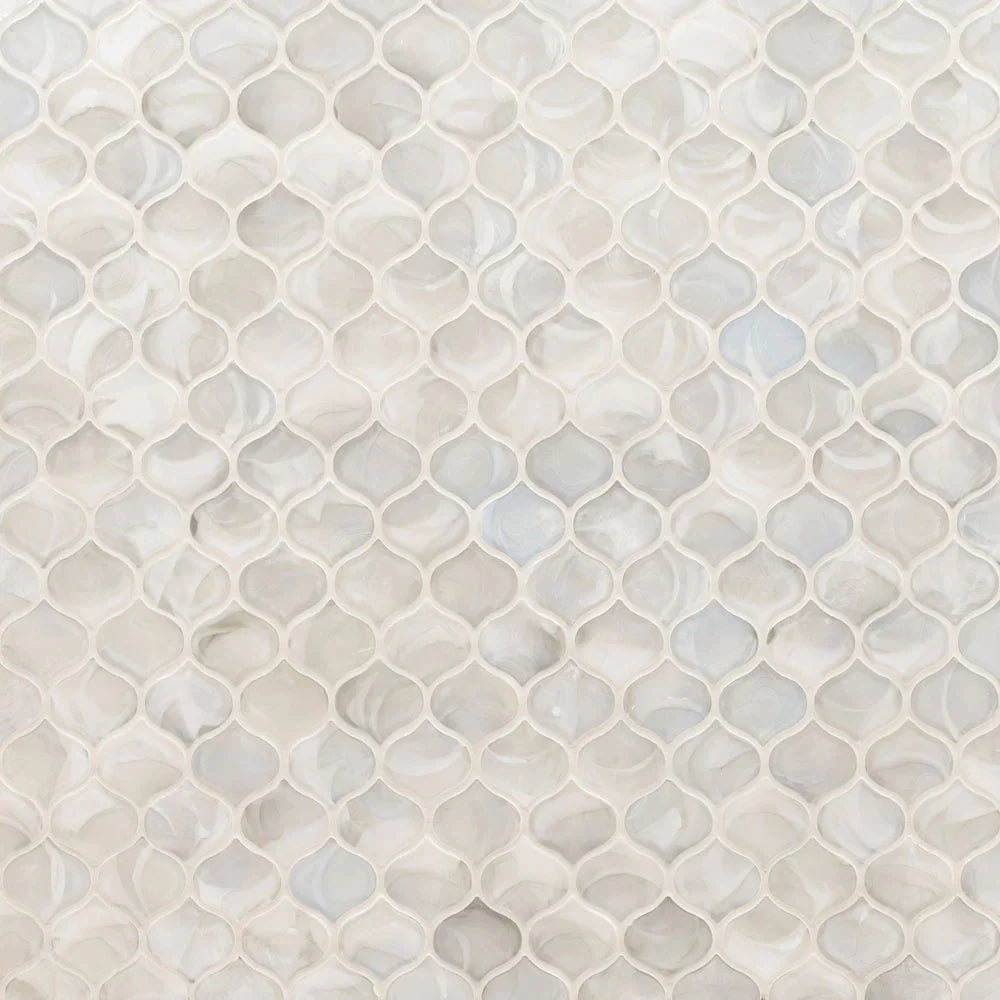 MSI Pearla Arabesque Glass Mosaic Tile 10"x10.2"