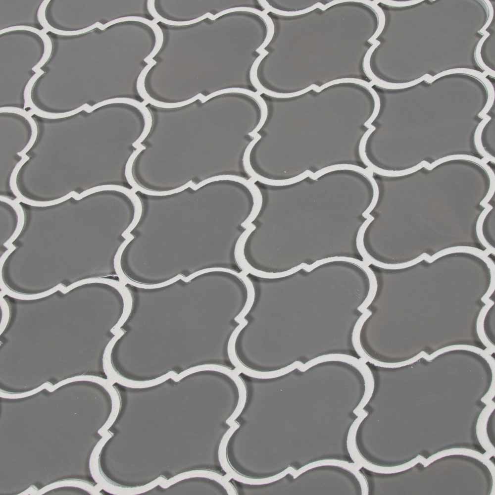 MSI Pebble Arabesque Glass Mosaic Tile 10.43"x12.28"