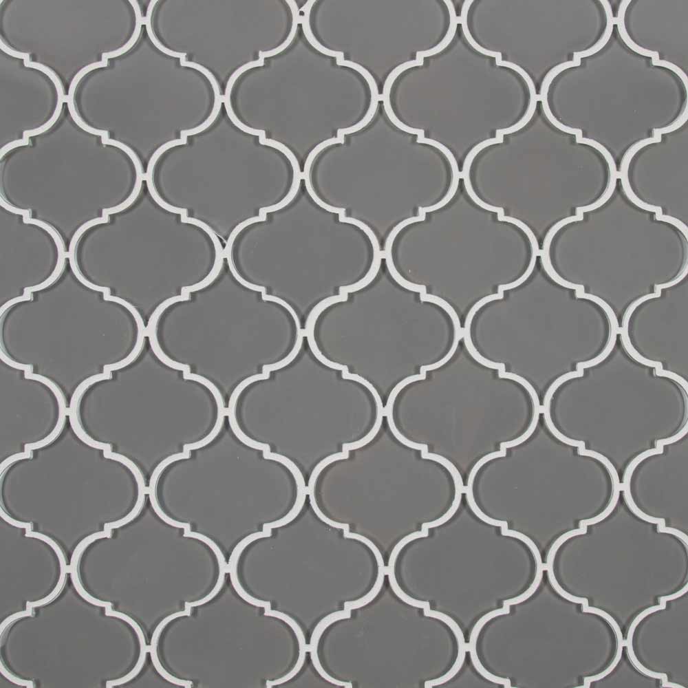 MSI Pebble Arabesque Glass Mosaic Tile 10.43"x12.28"