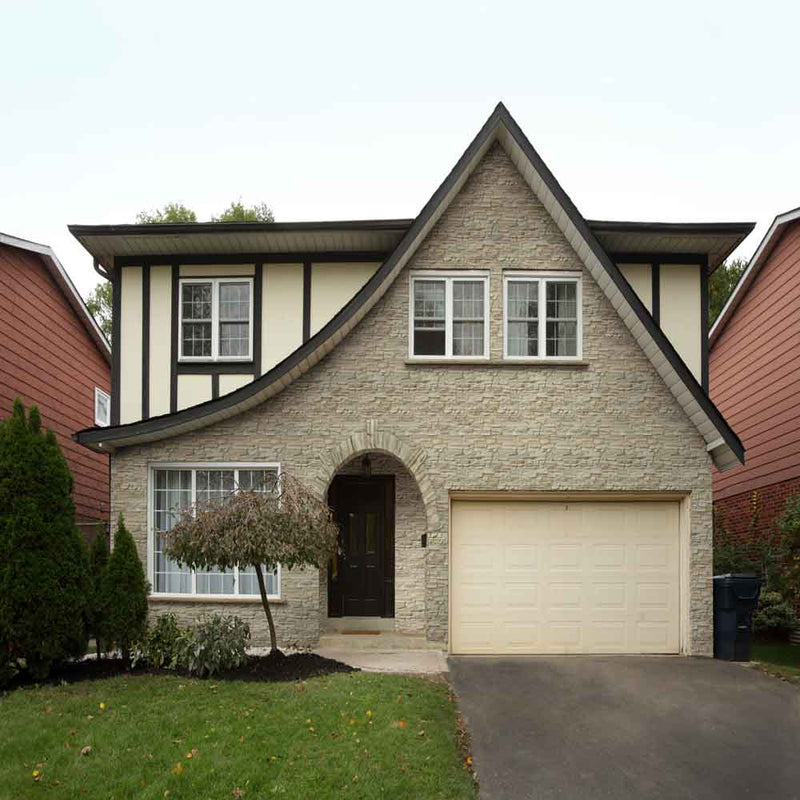 Peninsula cream stacked stone 9x195 natural manufactured stone LPNLEPENCRE6 product shot mansion ledger view