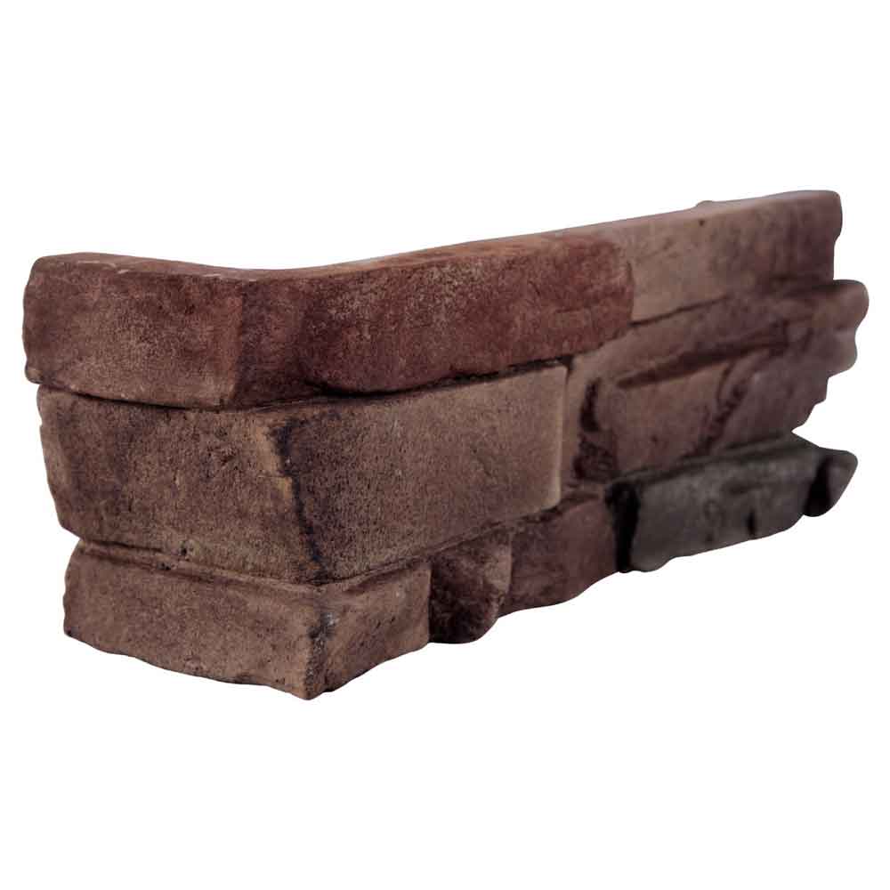 Peninsula earth corner stacked stone 9x19.5 natural manufactured stone LPNLEPENEAR4COR product shot corner view 