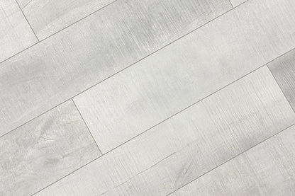 Perfect White Embossed Matte 7.75"x48" Waterproof Laminate Flooring 14mm - Sum