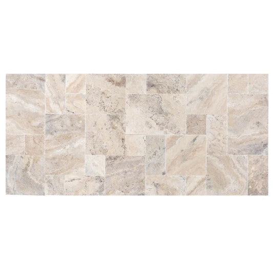 Philadelphia Antique French Pattern Set Travertine Tile - Full TruckLoad