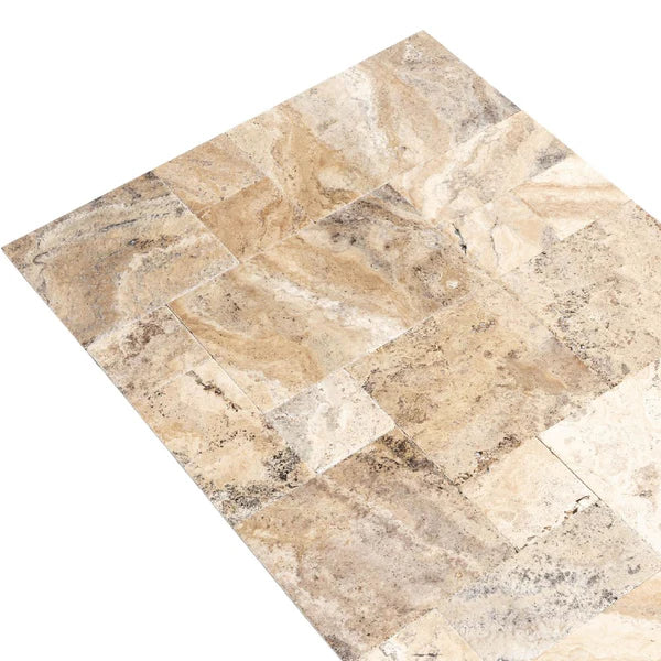 Philadelphia Antique French Pattern Set Travertine Tile - Full TruckLoad