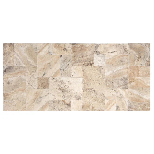 Philadelphia Antique French Pattern Set Travertine Tile - Full TruckLoad