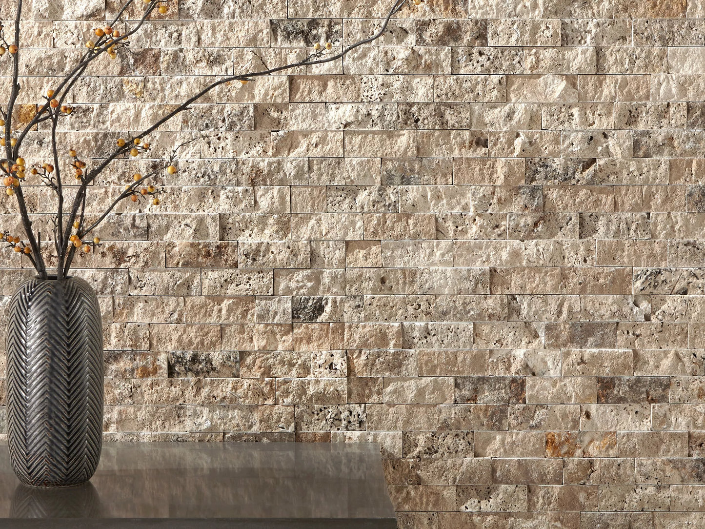 Philadelphia Split-face Travertine 3D Ledger Panel 6"x24" – Full Truckload