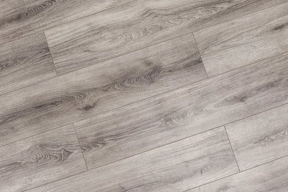 Platinum Embossed 8"x48" Laminate Flooring 12mm - Smokey Brown