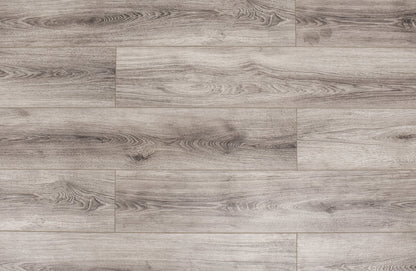 Platinum Embossed 8"x48" Laminate Flooring 12mm - Smokey Brown