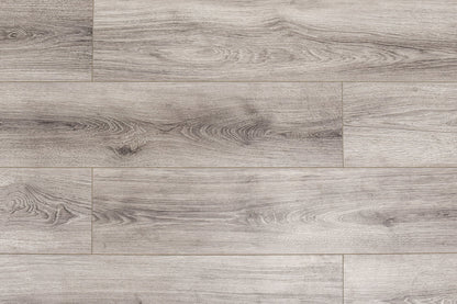 Platinum Embossed 8"x48" Laminate Flooring 12mm - Smokey Brown