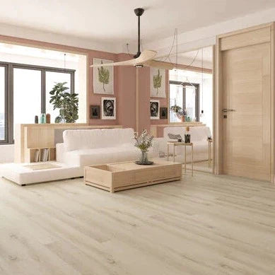 Poligon SPC Textured/EIR 9"x60" Vinyl Flooring 8mm - White Town