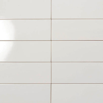 White 4x12 Matte Ceramic Subway Tile (34 pack, 10.4 sq ft/case) - Sample