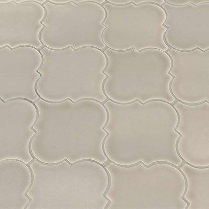 MSI Portico Pearl Arabesque Polished Ceramic Mosaic Wall Tile 10.83"x15.5"