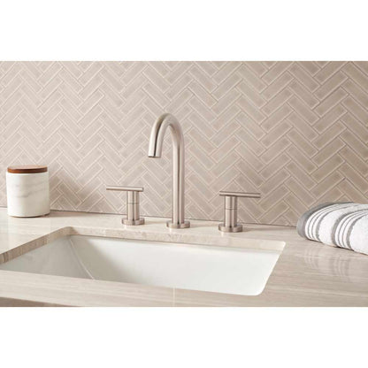 MSI Portico Pearl Herringbone Ceramic Mosaic Tile 11.3"x12.56"