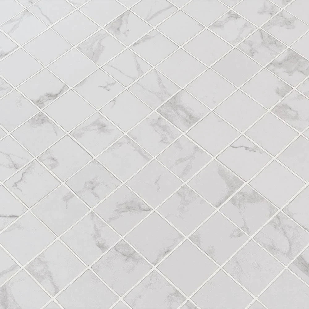 MSI Carrara Porcelain Mosaic Wall and Floor Tile 2"x2" - Praia Collection