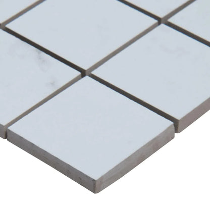 MSI Carrara Porcelain Mosaic Wall and Floor Tile 2"x2" - Praia Collection