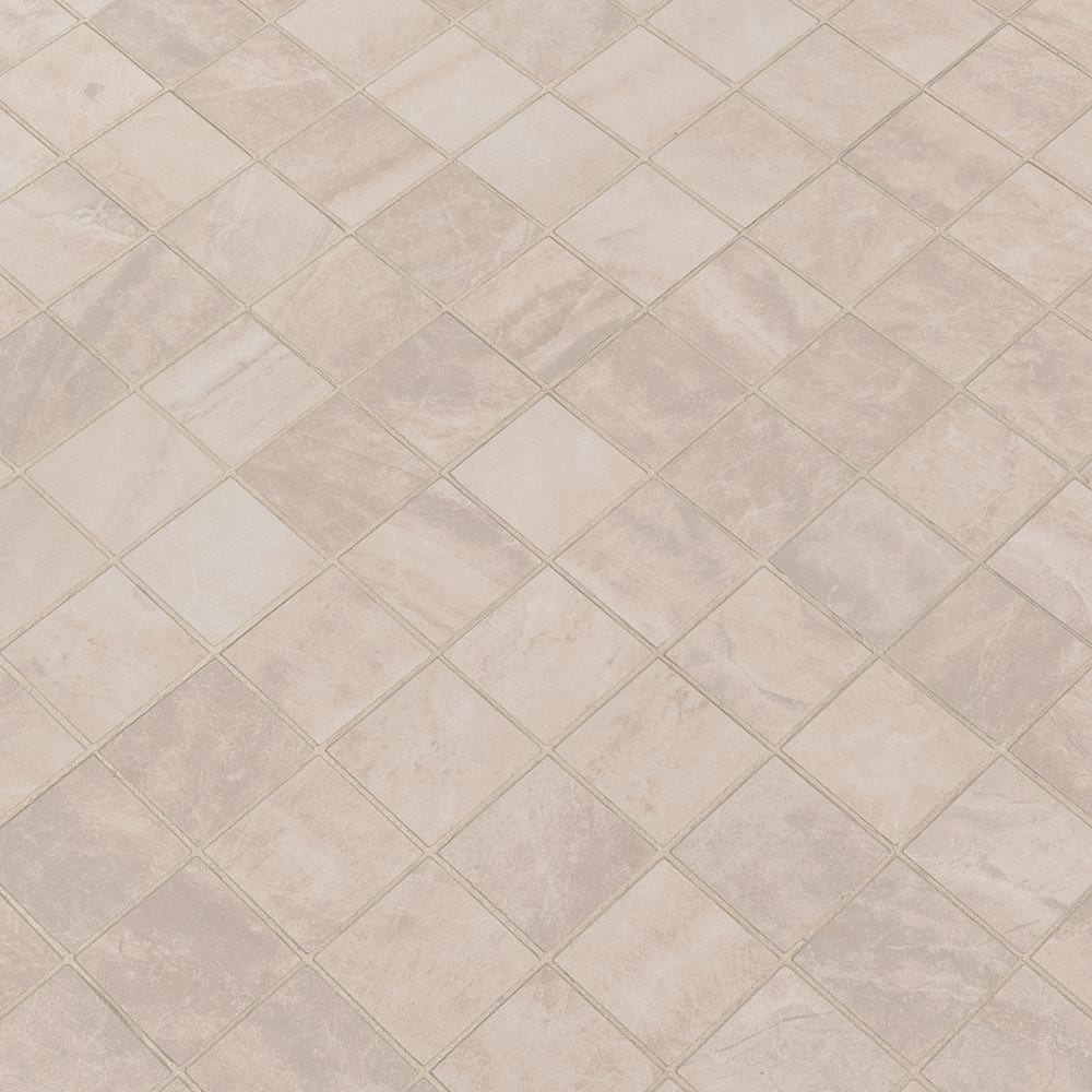 MSI Crema Porcelain Mosaic Wall and Floor Tile 2"x2" - Praia Collection